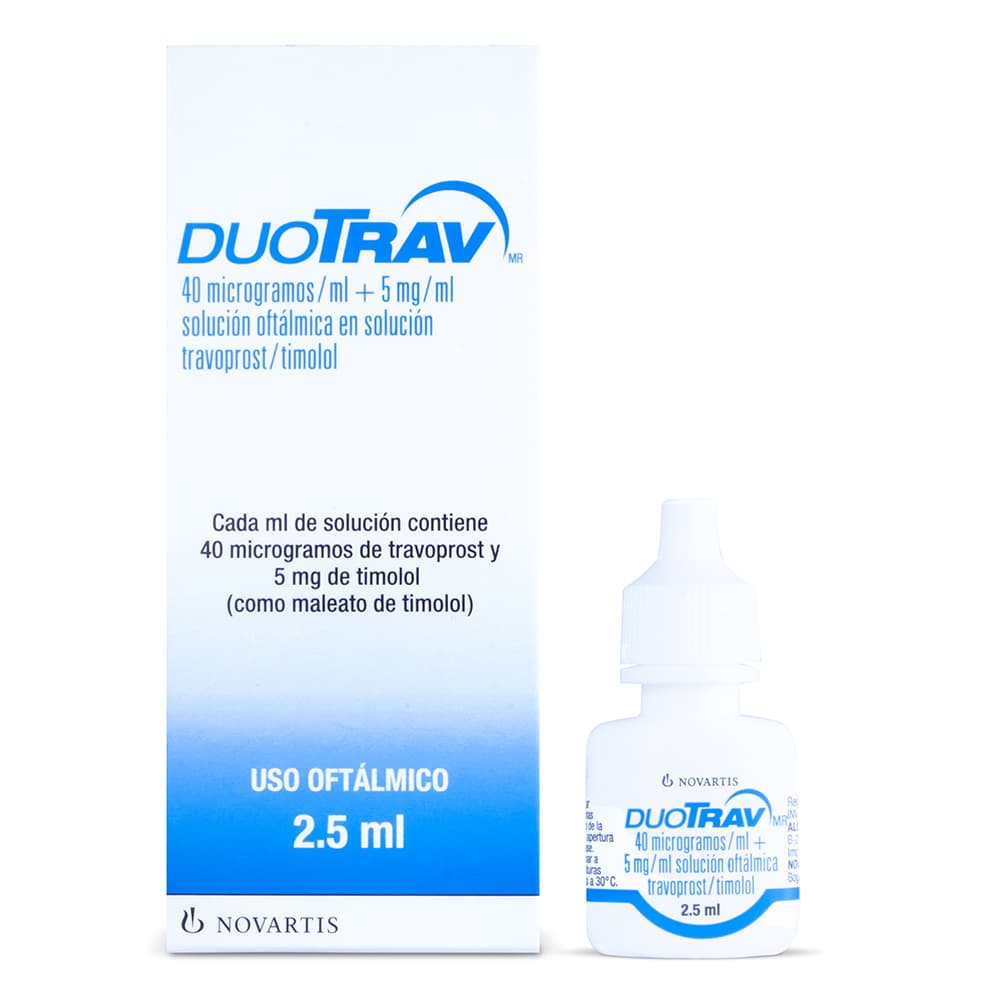 Duotrav Solución Oftalmica Frasco X 2.5Ml