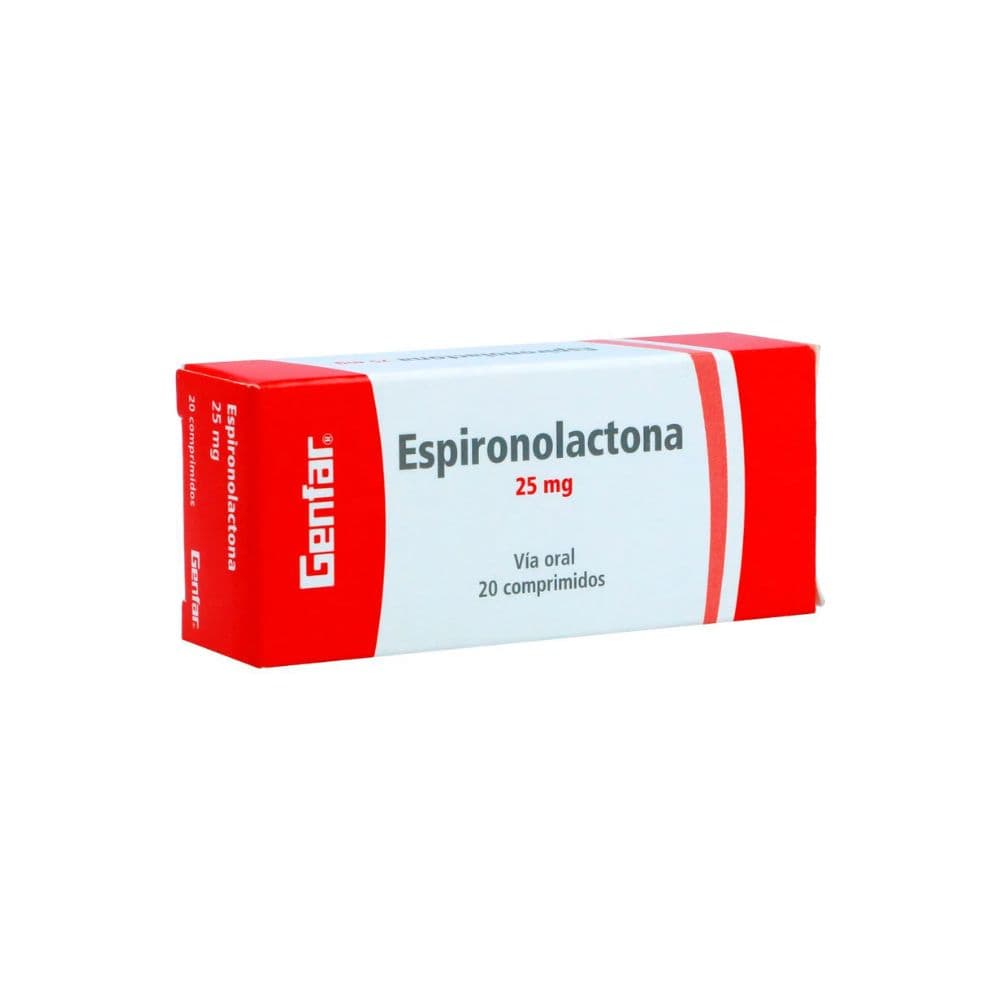 Espironolactona Tabletas 25Mg Caja X 20