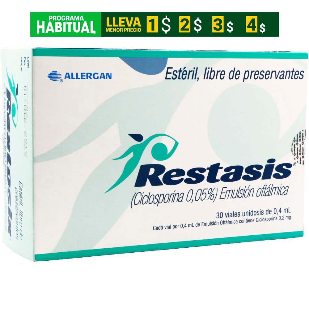 Restasis Emulsión Oftálmica 0,05% Caja X 30 Dosis