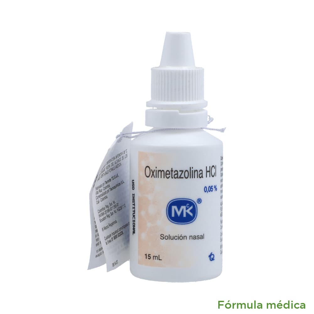 Oximetazolina Hcl 0.05% Solución Nasal Frasco X 15Ml