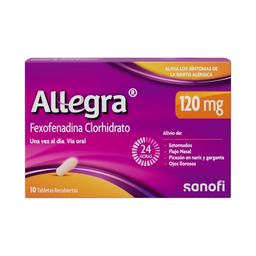 Allegra 120Mg Caja X 10 Tabletas Recubierta