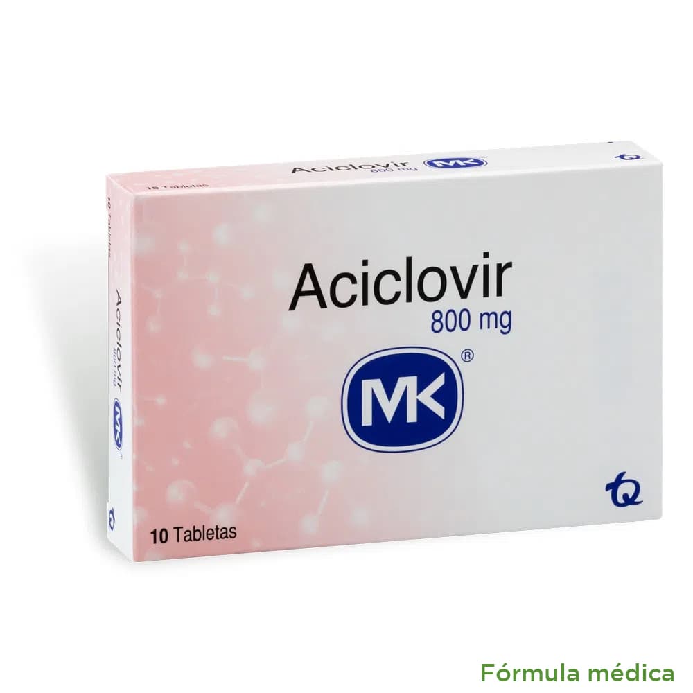 Aciclovir 800Mg Mk Tabletas Caja X 10