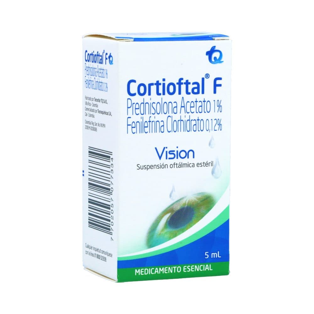 Cortioftal F Suspensión Oftálmologica Estéril Frasco X 5Ml