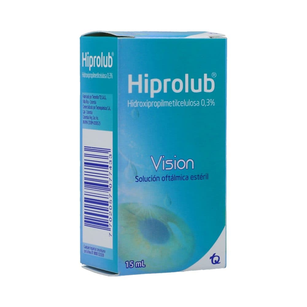 Hiprolub 0.3% Solución Oftalmica Esteril Frasco X 15 Ml