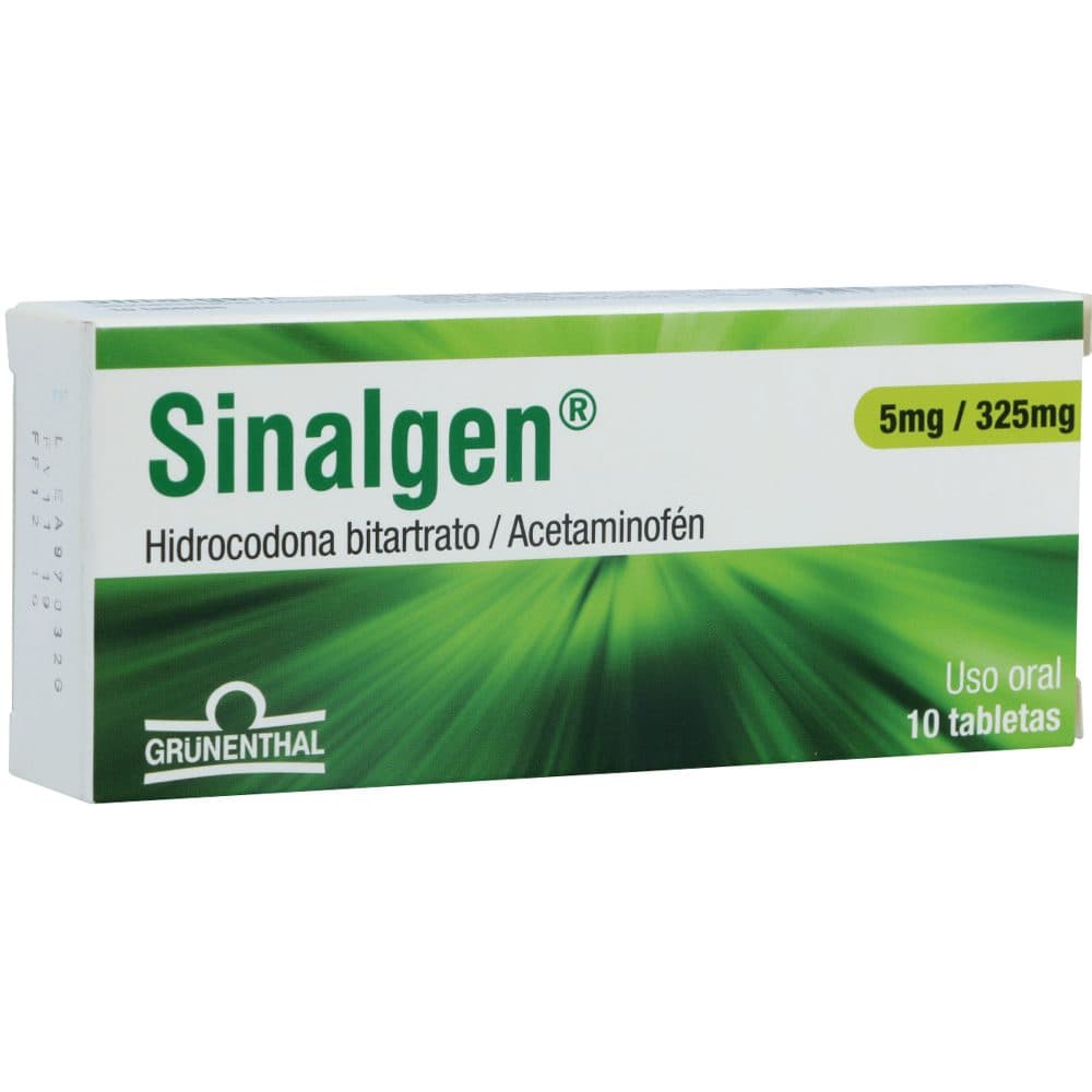 Sinalgen (325+5)Mg Caja X 10 Tabletas