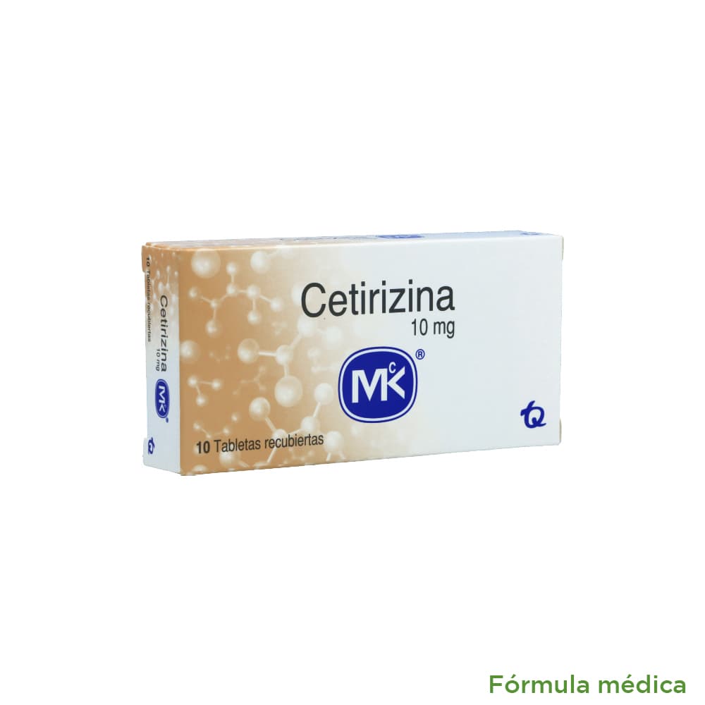 Cetirizina 10Mg Tableta Recubierta Caja X 10 Tabletas