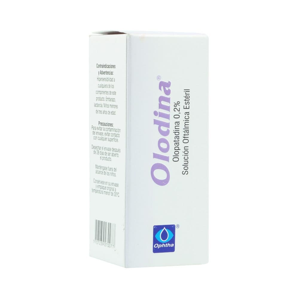 Olodina 0,2% Solución Oftálmica Estéril Frasco X 5Ml