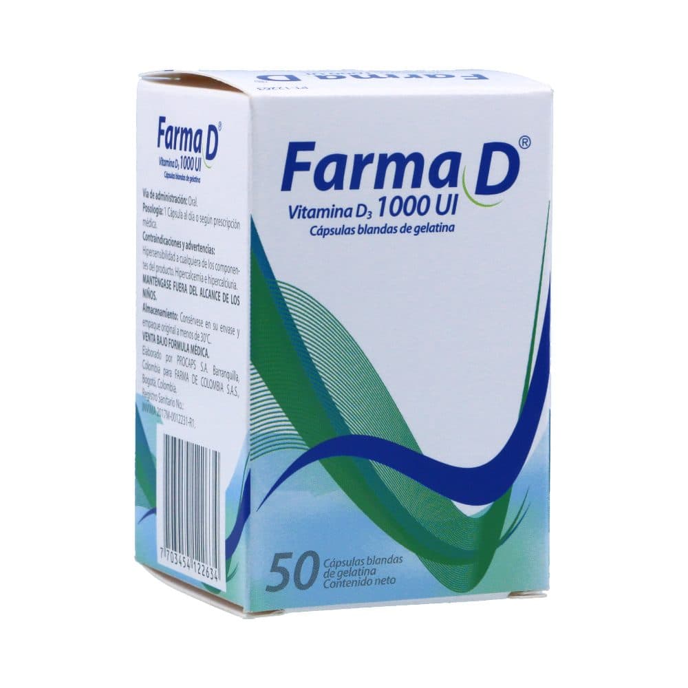 Farma D Cápsulas Blandas 1000Ui Frasco X 50
