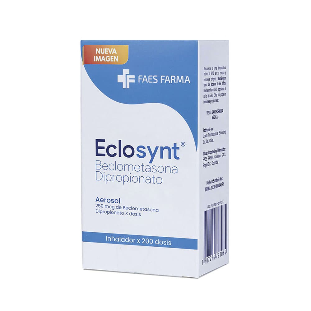 Eclosynt 200 Dosis 250Mcg/Dosis Aer Caja X 1Frasco X 200 Dosis Bcn Medical