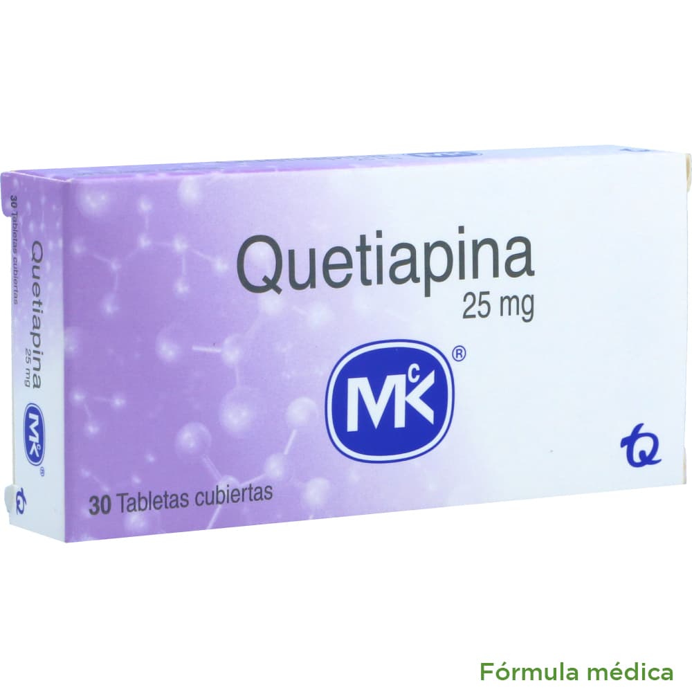 Quetiapina 25Mg Tableta Recubierta Caja X 30 Tabletas