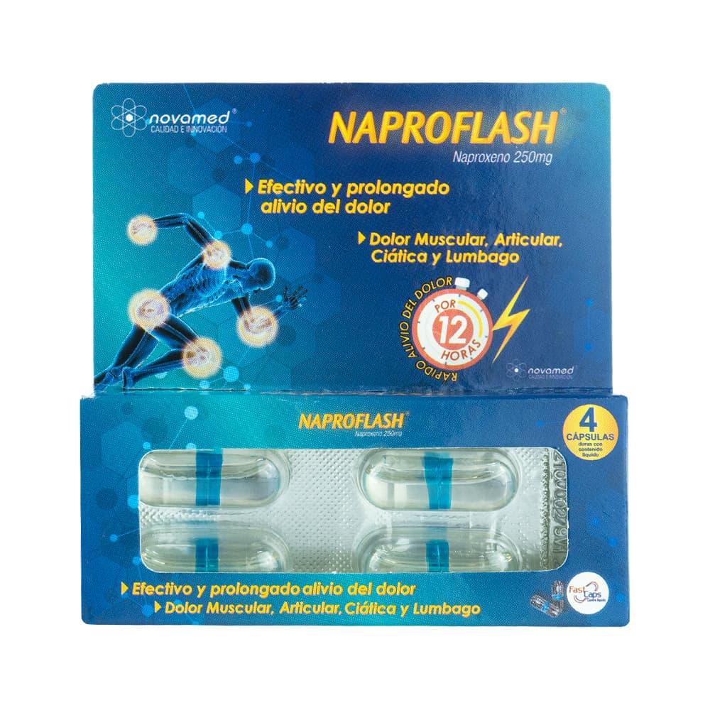 Naproflash Capsulas Caja X 4 Capsulas