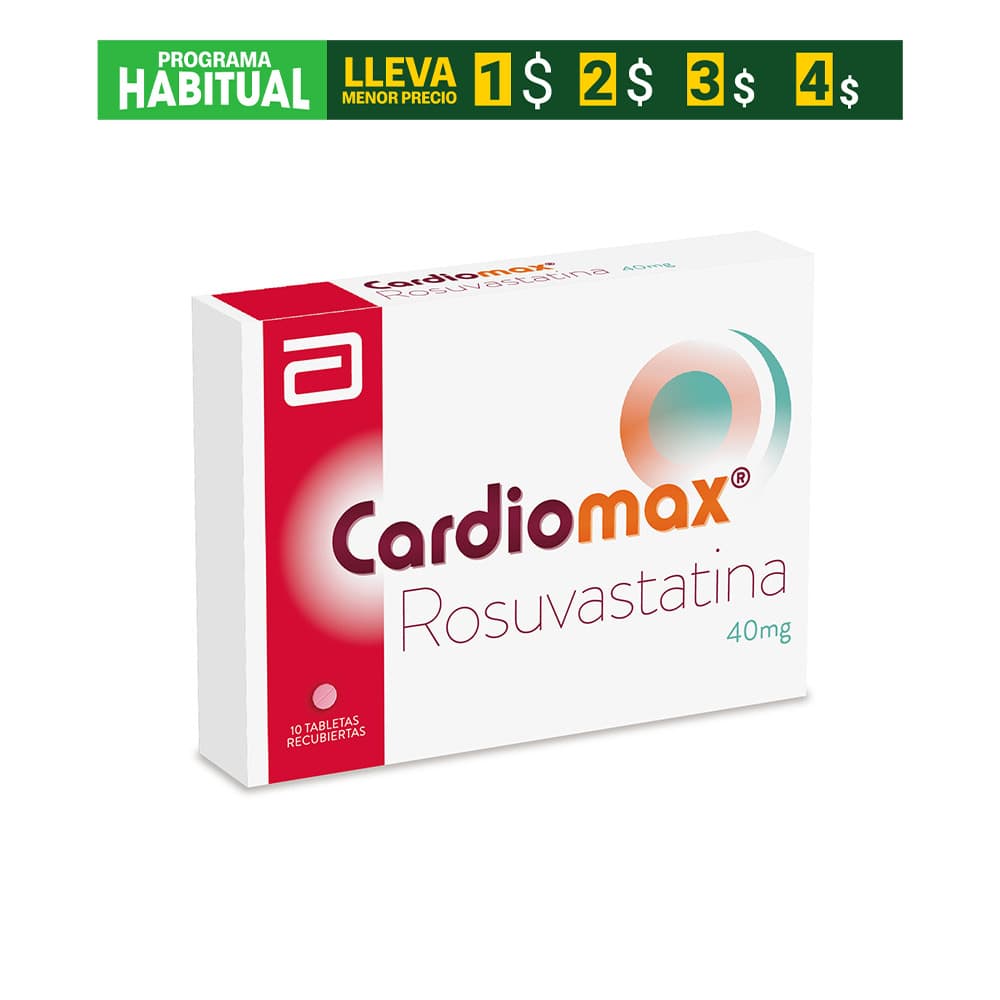 Cardiomax 40Mg Caja X 10 Tabletas Recubiertas