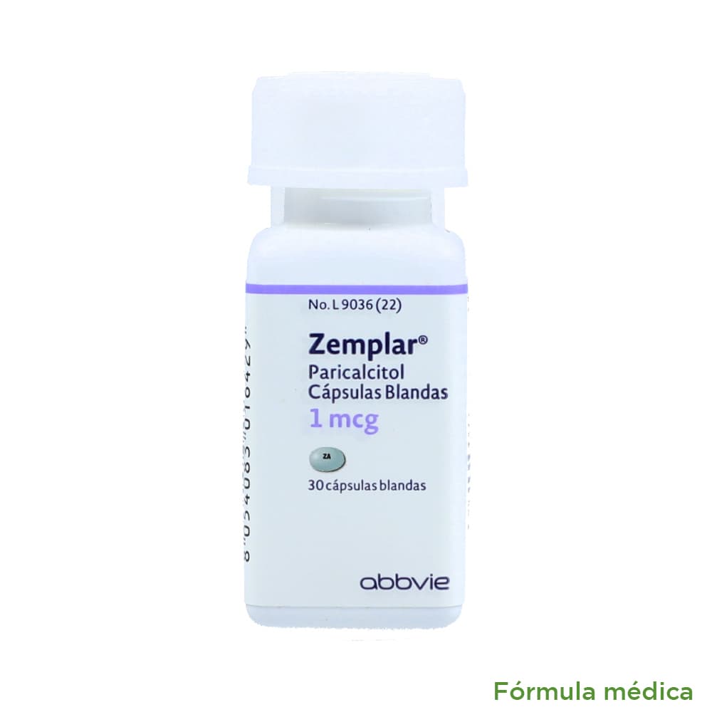 Zemplar 1 Mcg Capsula Blanda Frasco X 30