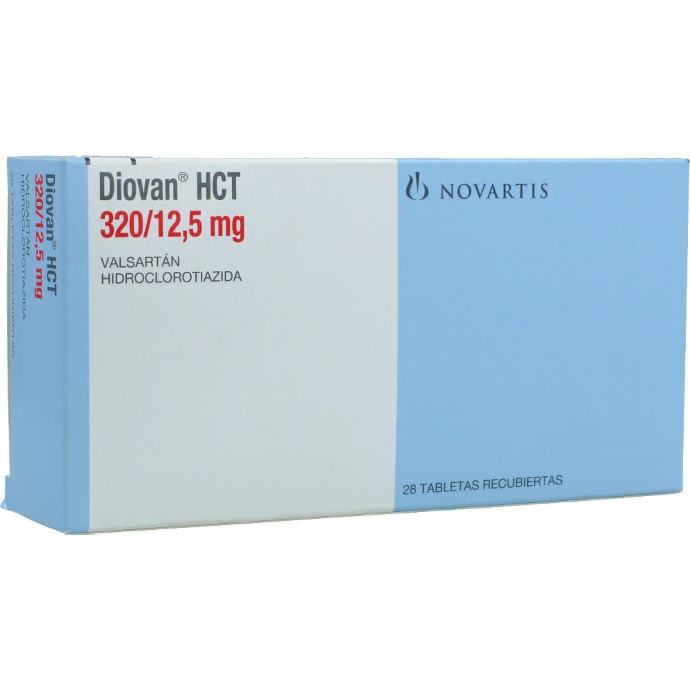 Diovan Tabletas Recubiertas Hct 320/12.5Mg Caja X 28