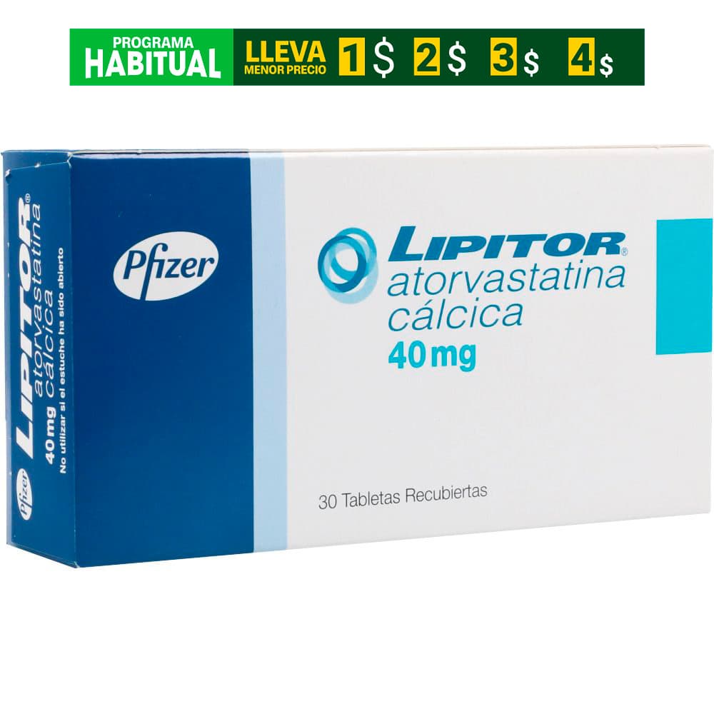 Lipitor Tabletas Recubiertas 40Mg Caja X 30