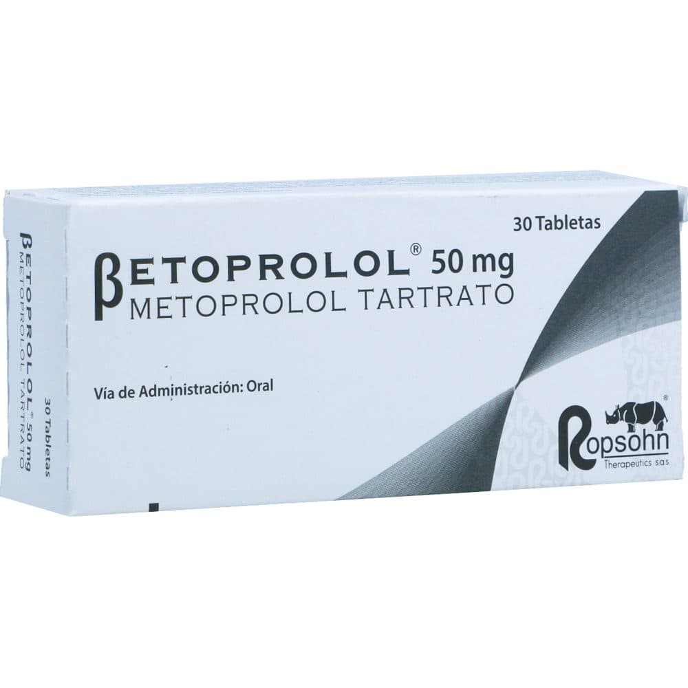 Betoprolol Tabletas 50Mg Caja X 30