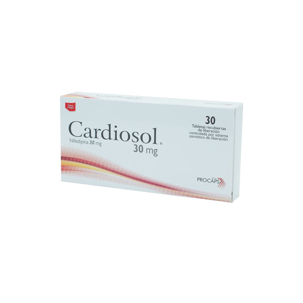 Cardiosol Tabletas Liberación Controlada 30Mg Caja X 30