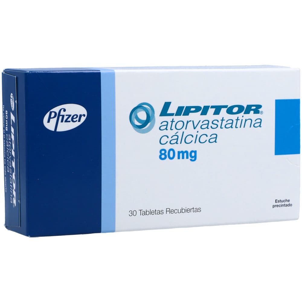 Lipitor Tabletas Recubiertas 80Mg Caja X 30