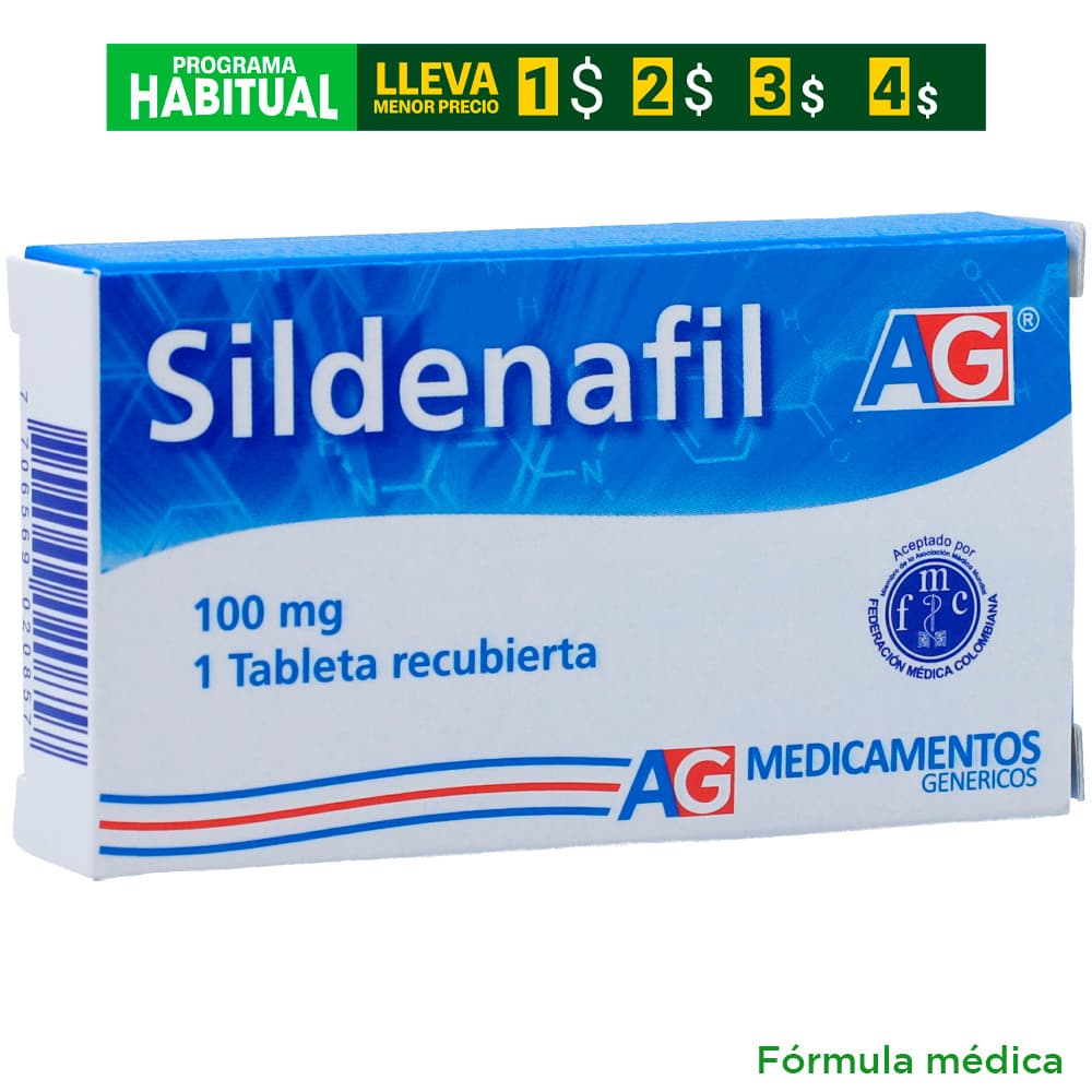 Sildenafil Tableta Recubierta 100 Mg Caja X 1