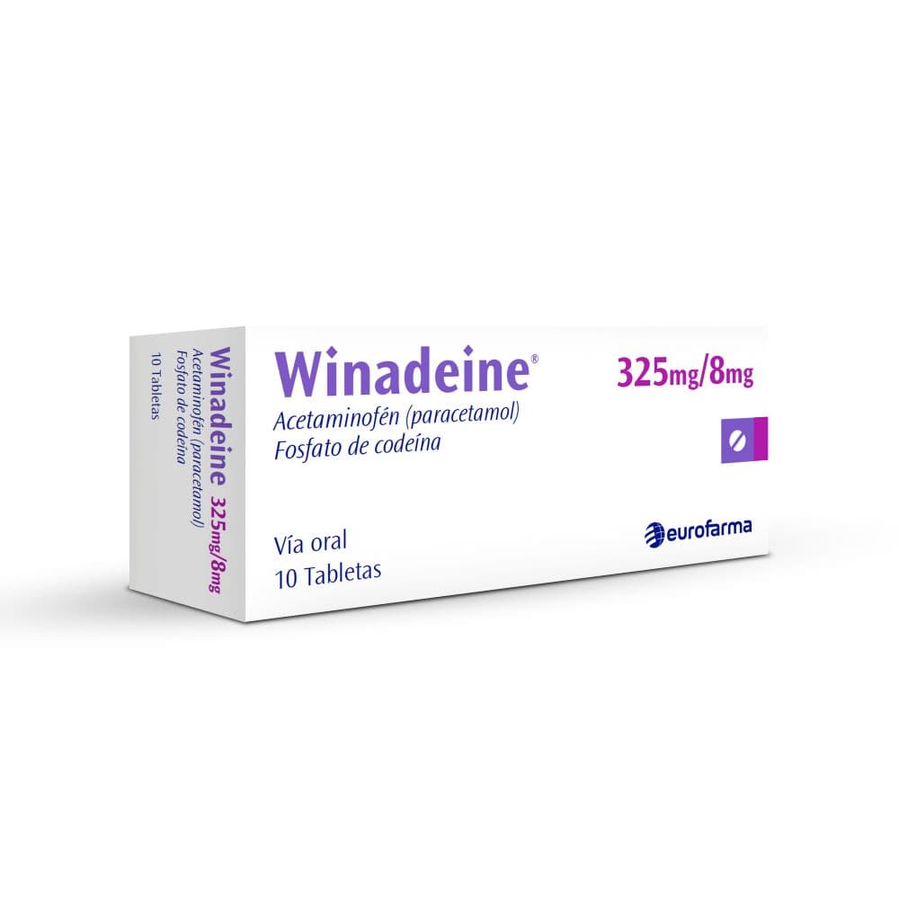 Winadeine Tabletas (325+8)Mg Caja X 10