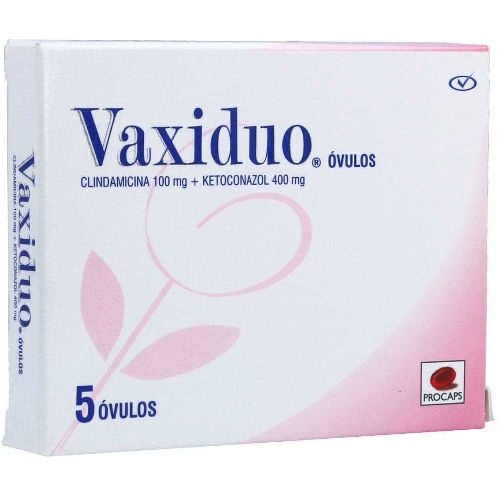 Vaxiduo (100+400)Mg Caja X 5 Óvulo Vaginal