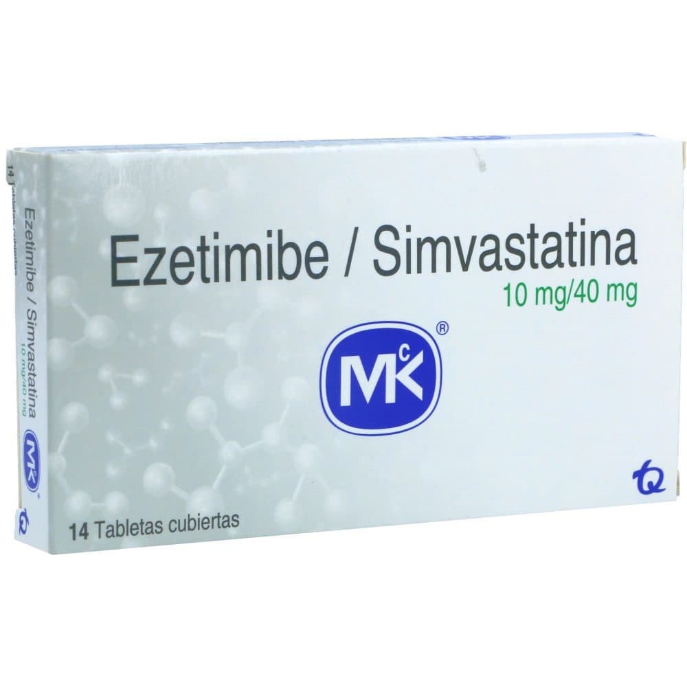 Ezetimibe/Simvastatina Mk 10Mg+40Mg Caja X 14 Tabletas