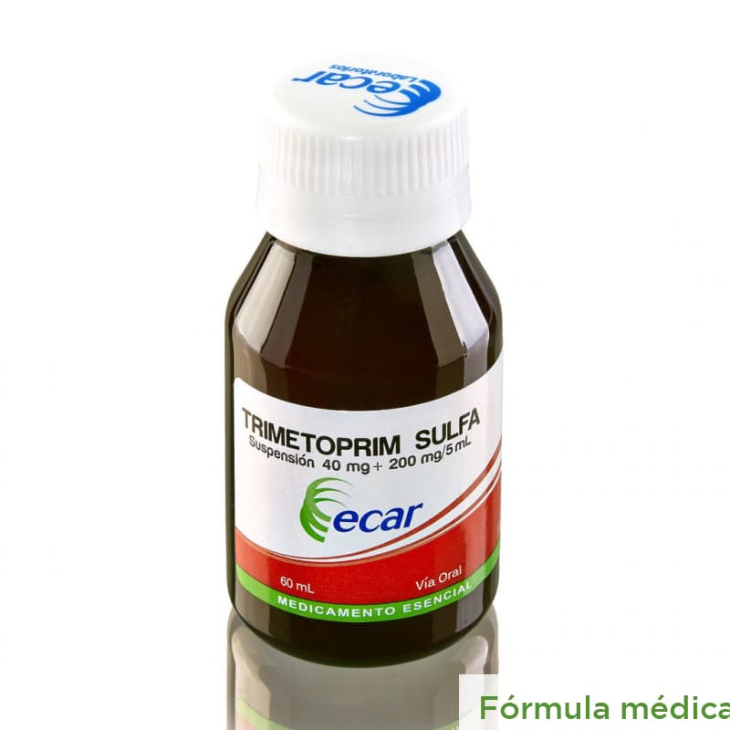 Trimetopicorim Sulfa (200+40)Mg/5Ml(4+0.8)% Suspención Oral Frasco X 60Ml Ecar