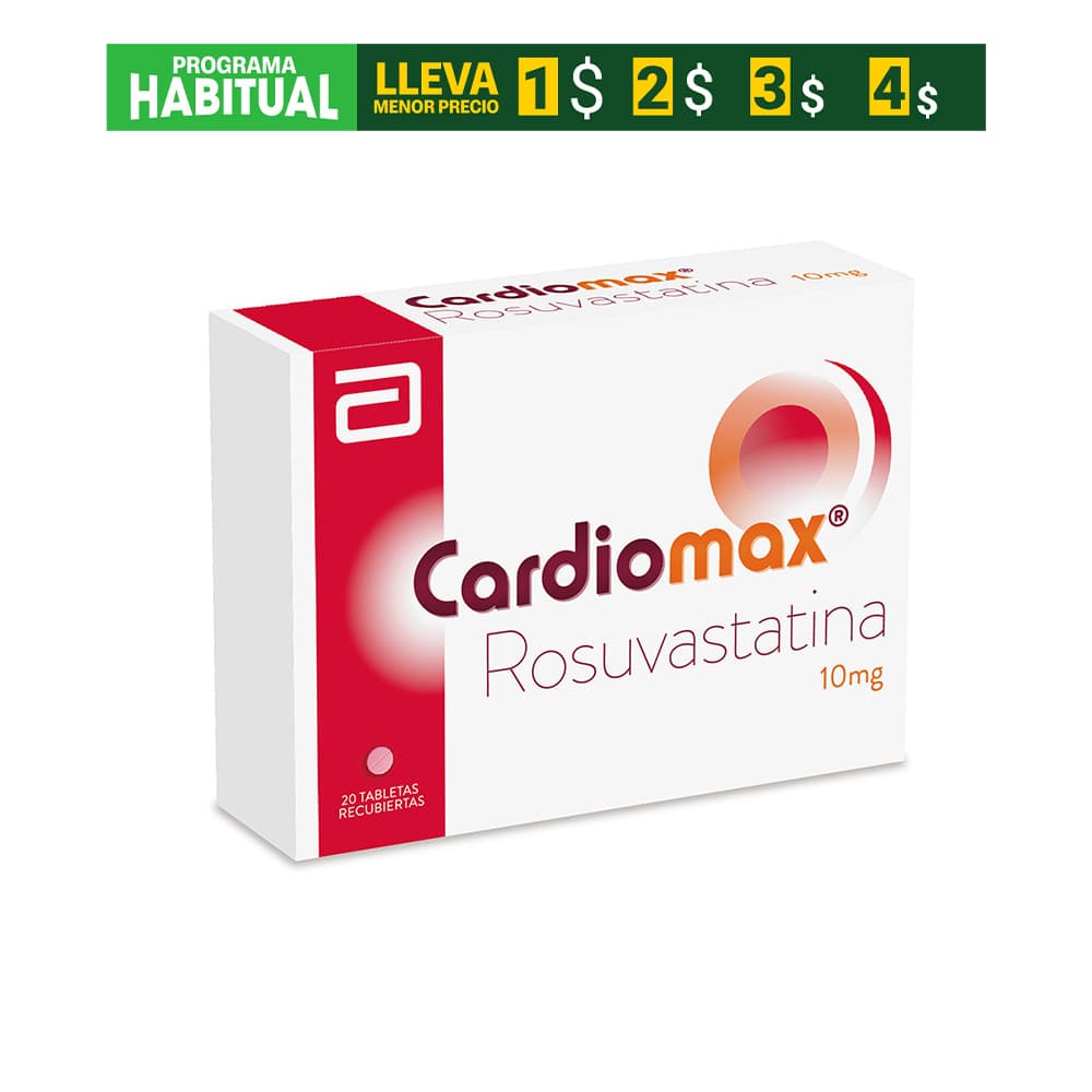 Cardiomax Tabletas 10Mg Caja X 20 Tabletas Recubiertas