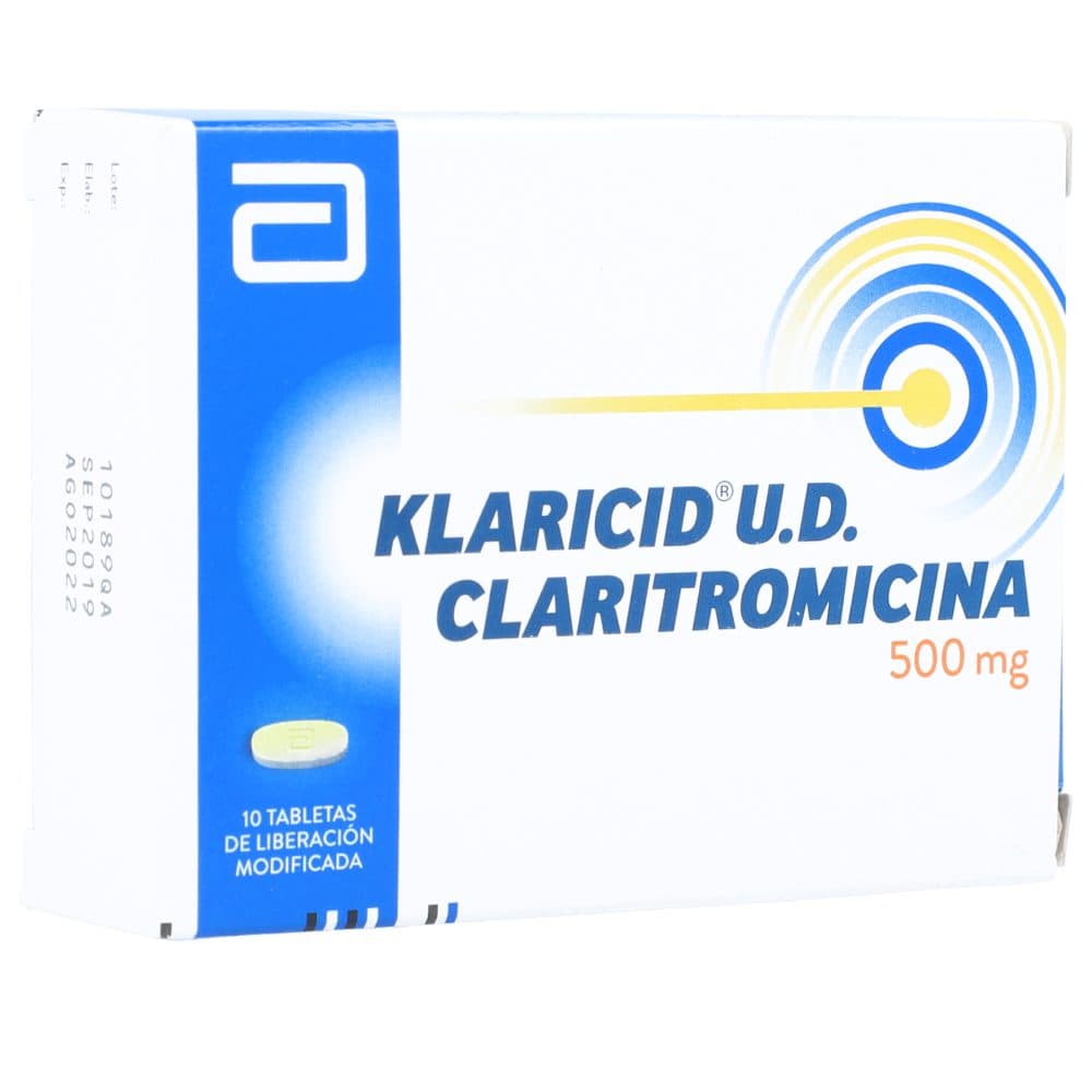 Klaricid U.D. Tabletas Liberación Modificada 500Mg Caja X 10