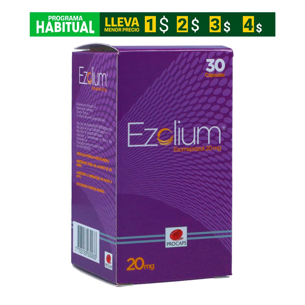 Ezolium Cápsulas 20Mg Frasco X 30