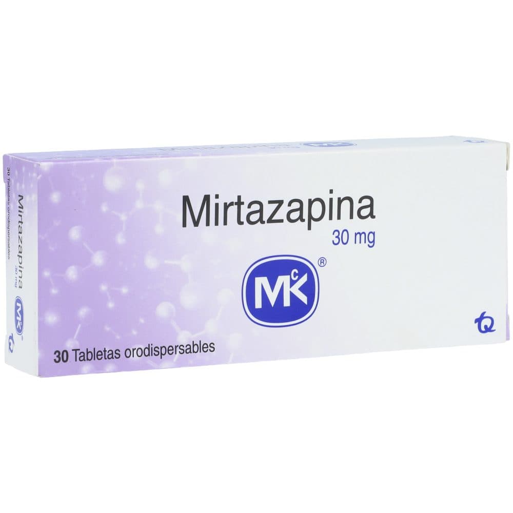 Mirtazapina Tabletas Orodispersable 30Mg Caja X 30