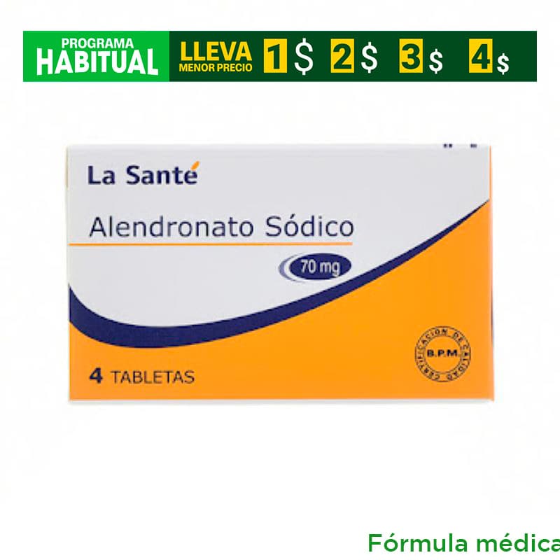 Alendronato Sodico 70Mg Tabletas Caja X 4 La Sante