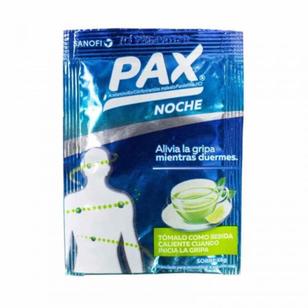 Pax Noche (500+2+10)Mg/ Sobre X 6Gr Granulado Suspensión Oral Limón