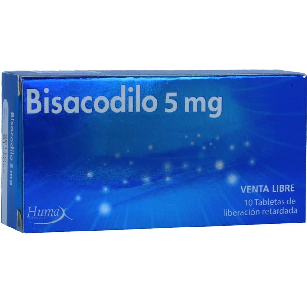 Bisacodilo Tabletas Liberación Retardada 5Mg Caja X 10