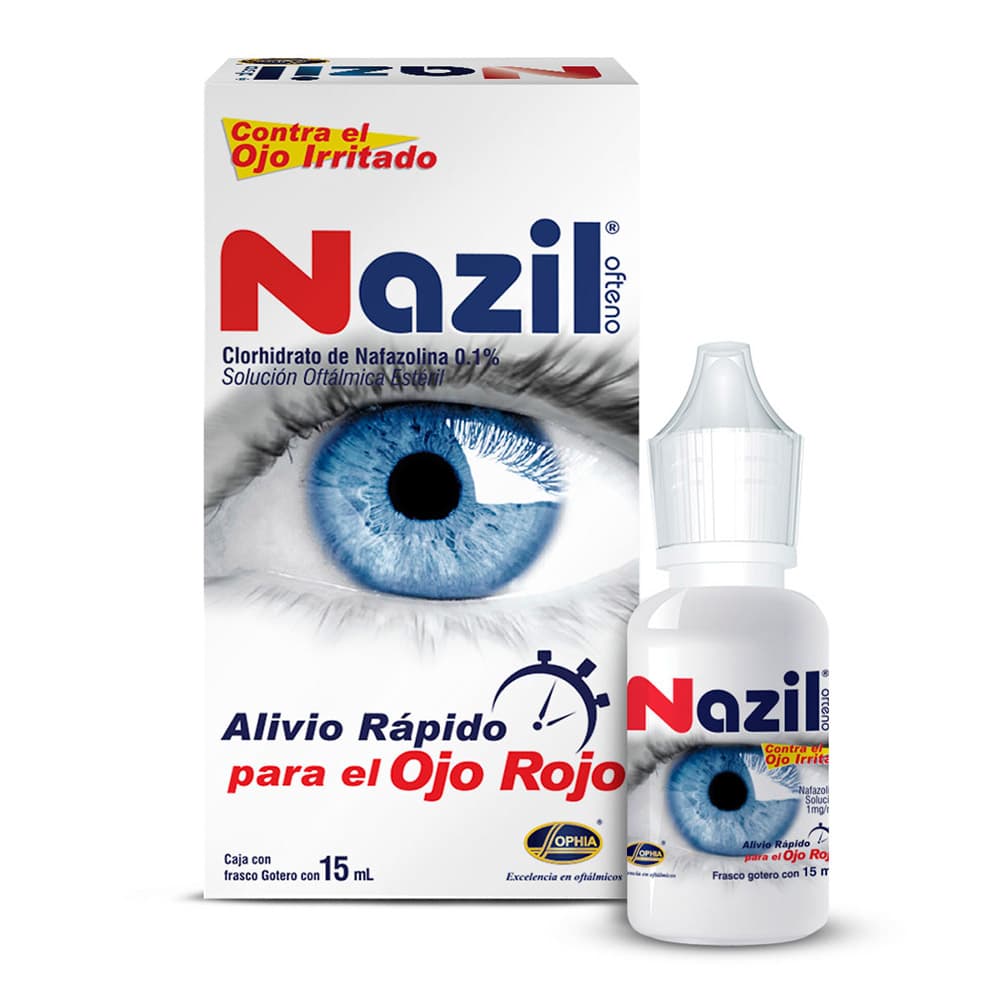 Nazil Ofteno Gotas Solución Oftálmica Estéril Frasco X 15 Ml