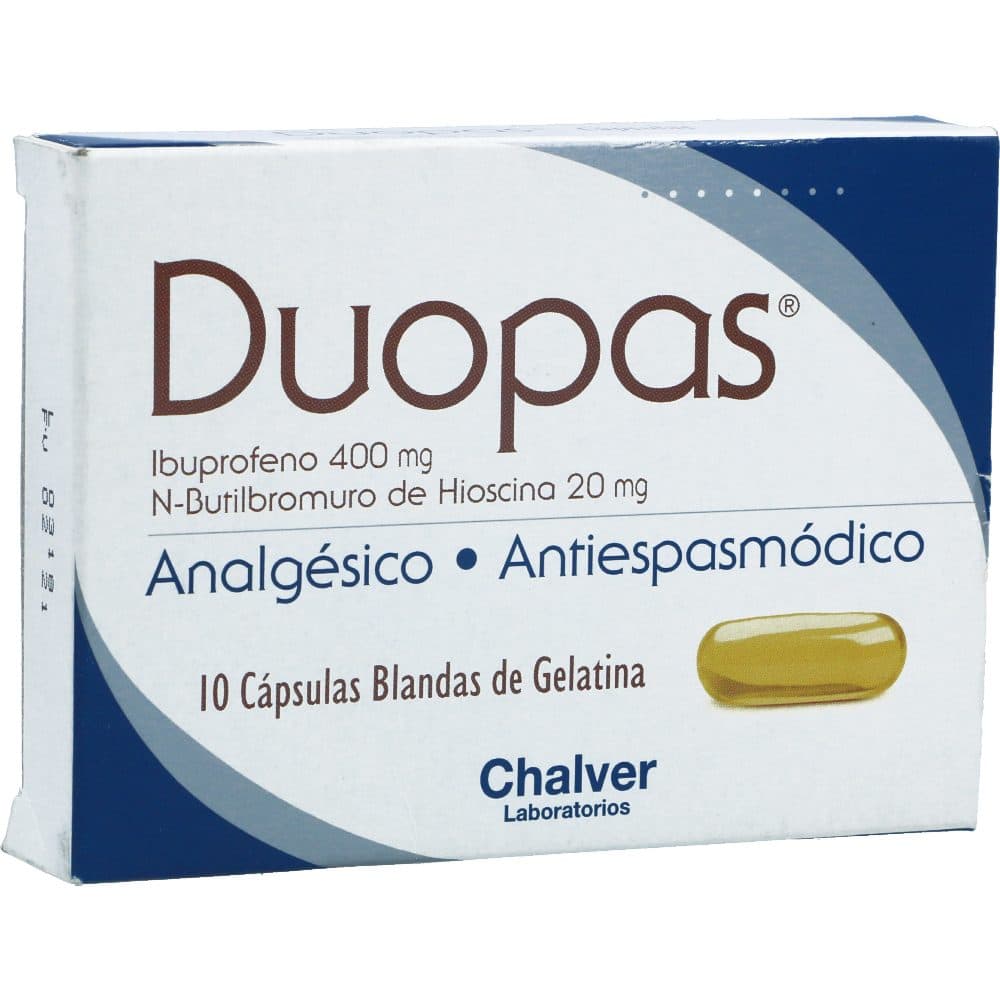 Duopas Cápsulas Blandas (400+20)Mg Caja X 10