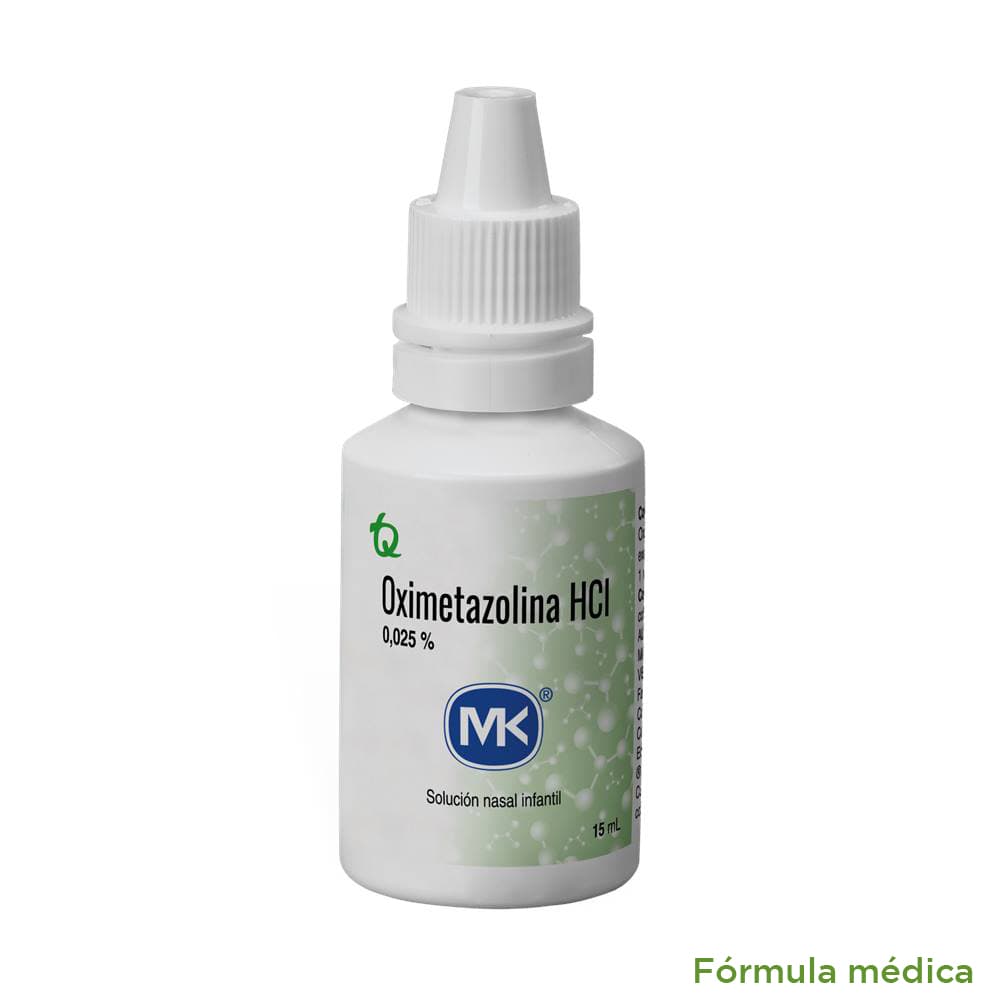 Oximetazolina Hcl 0.25Mg/Ml(0.025%) Solución Nasal Frasco X 15Ml Mk