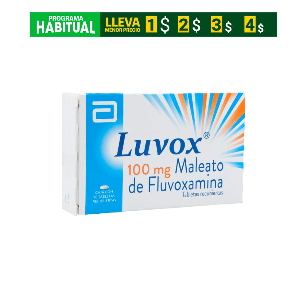 Luvox Tabletas Recubiertas 100Mg Caja X 30