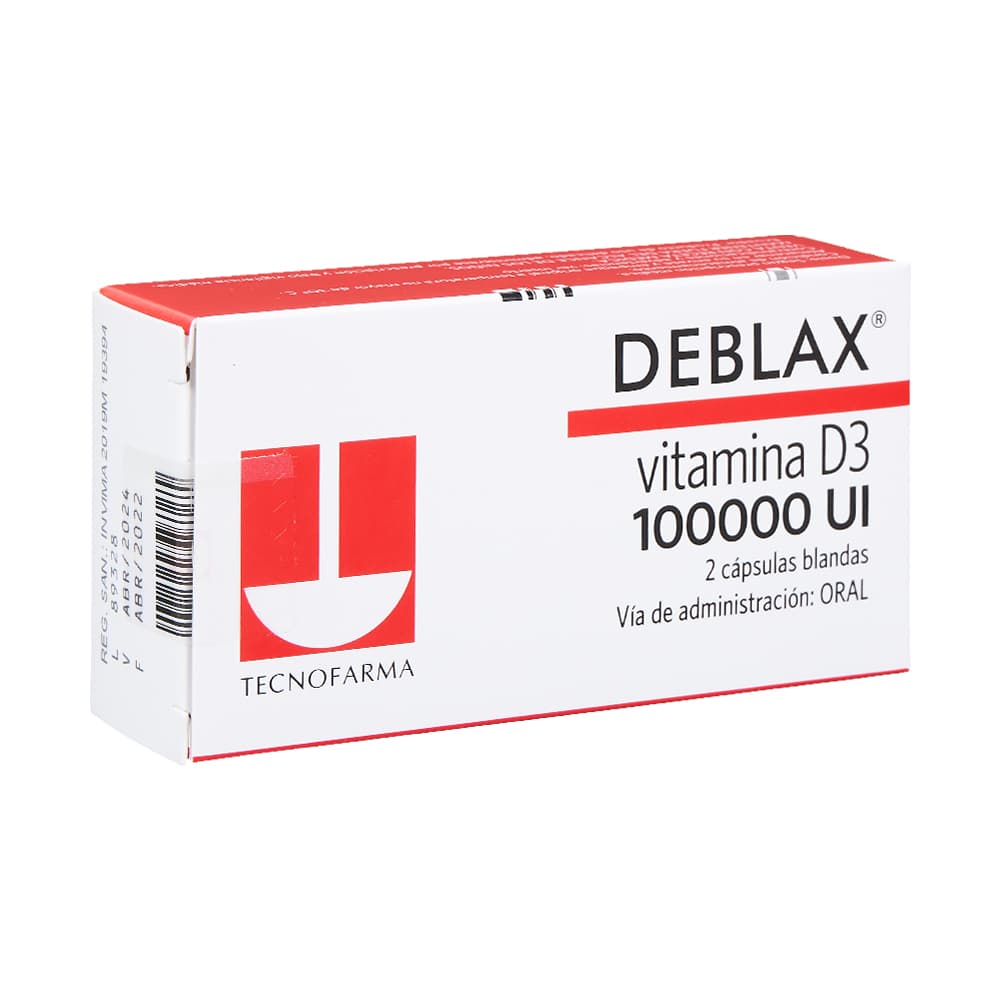 Deblax 100000Ui Capsulas Blandas Caja X 2