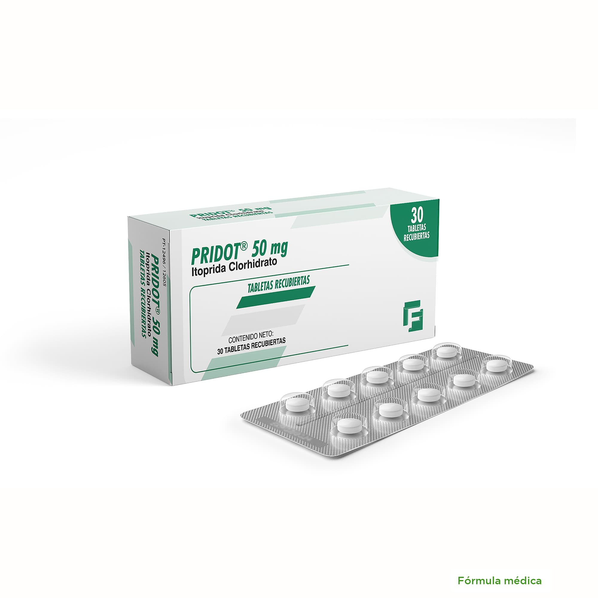 Pridot 50Mg Tabletas Recubiertas Caja X 30