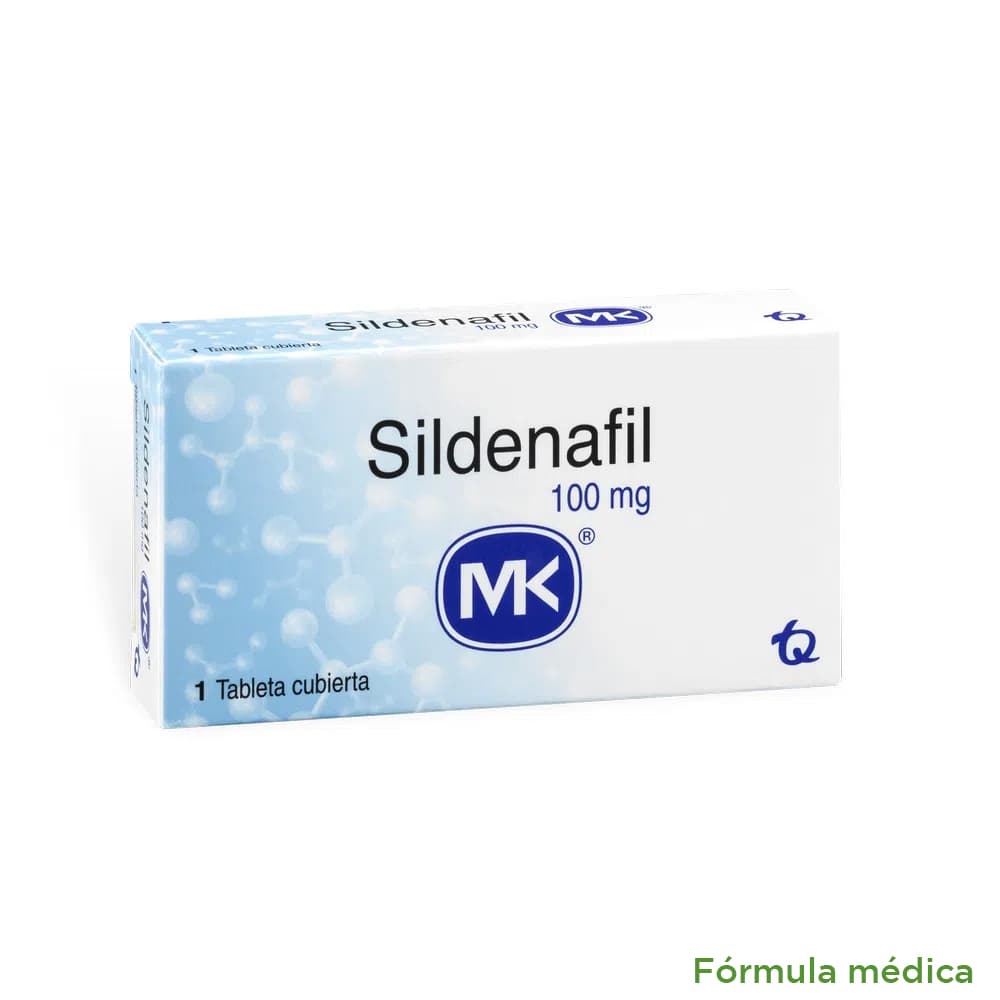 Sildenafil MK 100 mg en 1 Tableta Recubierta