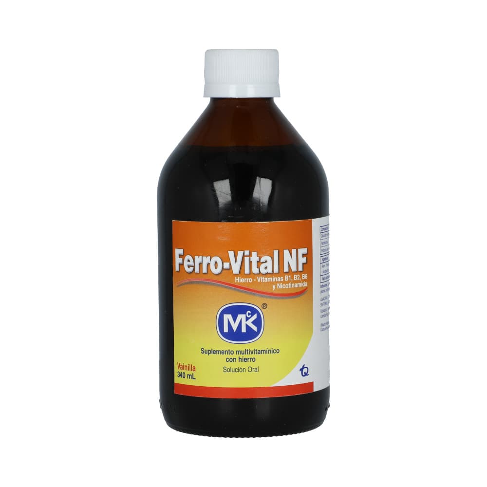Ferrovital Nf (10+5,5+2,9+1,07+0,56)Mg/5 Ml Solución Oral Frasco X 340Ml
