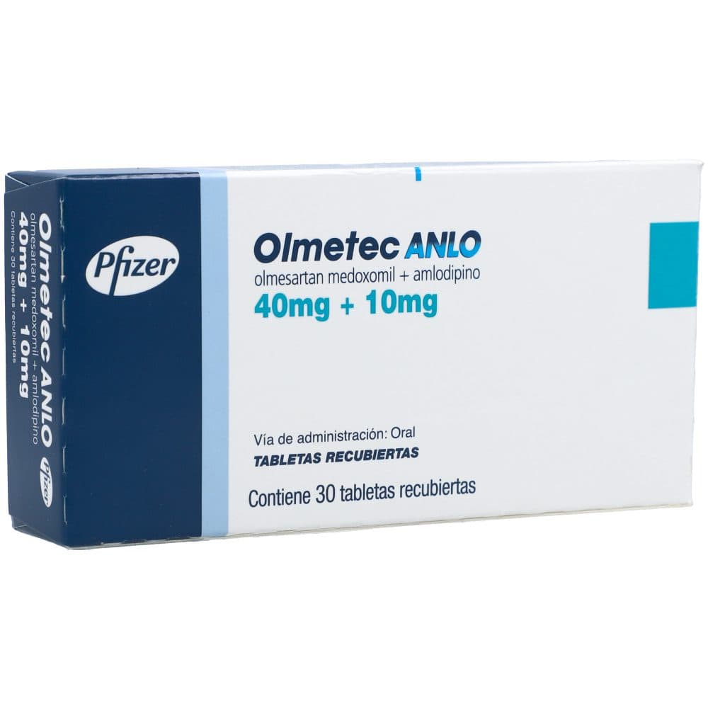 Olmetec Anlo Tabletas Recubiertas 40+10Mg Caja X 30