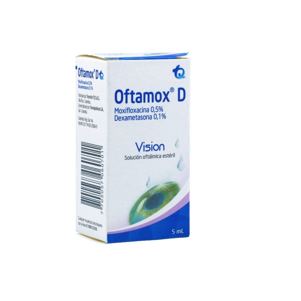 Oftamox D Solución Oftalmica Estéril (0.5+0.1)% Frasco X 5Ml