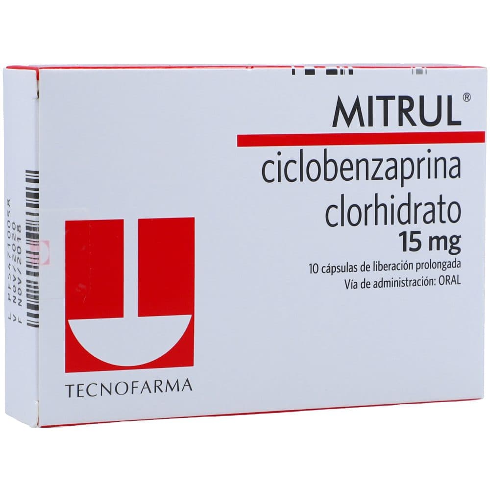 Mitrul Cápsulas Liberación Prolongada 15Mg Caja X 10