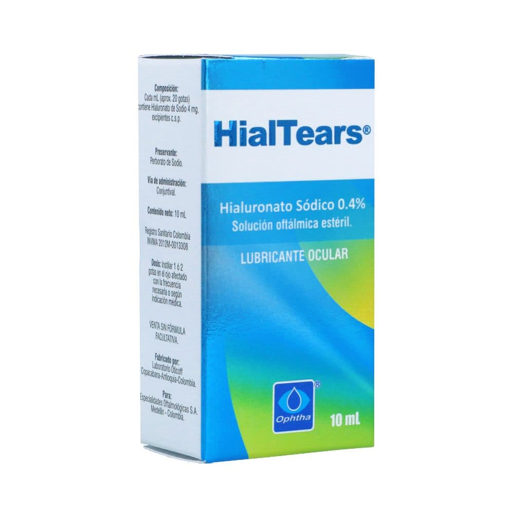 Hialtears Solución Oftalmica Frasco X 10 Ml