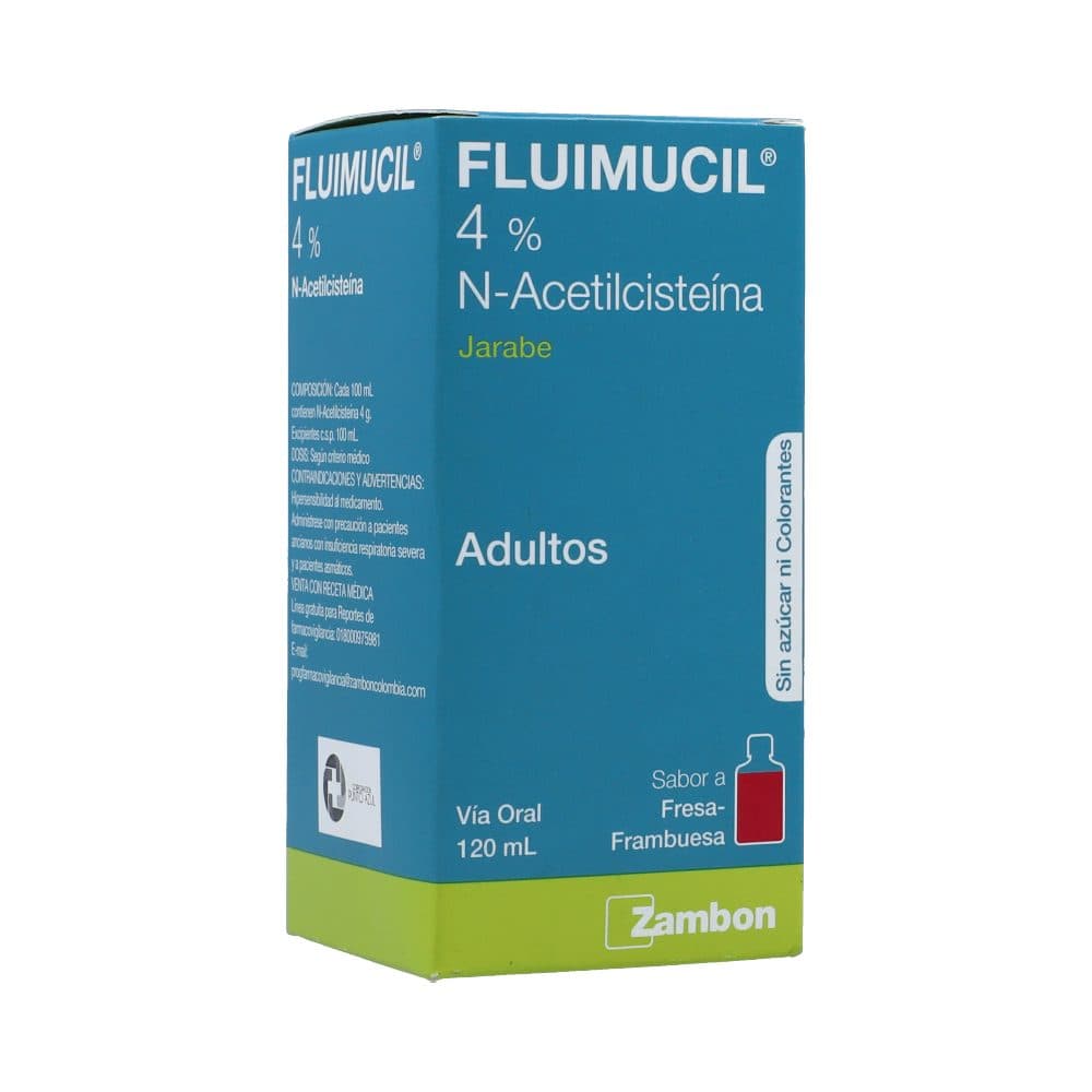 Fluimucil Jarabe 4%(200Mg/5Ml) Frasco X 120 Ml