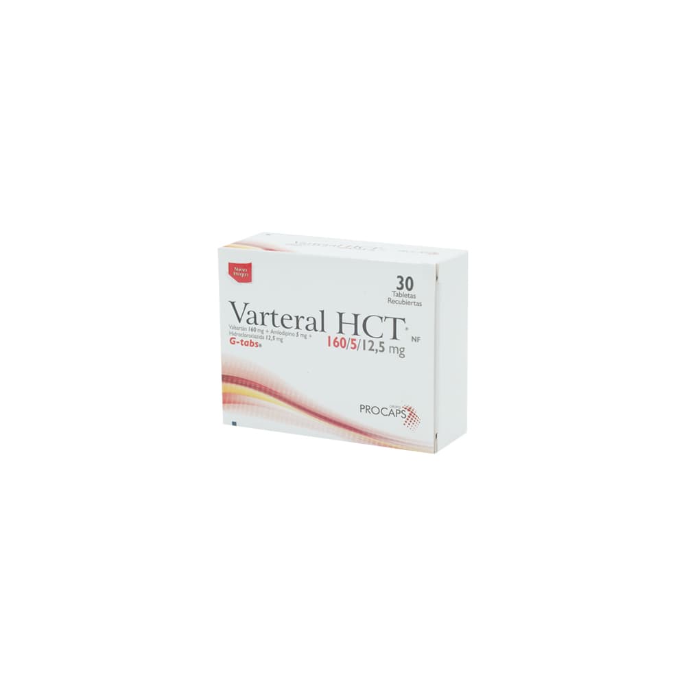 Valteral Hct (5+12.5+160) Tableta Recubierta Caja X 30