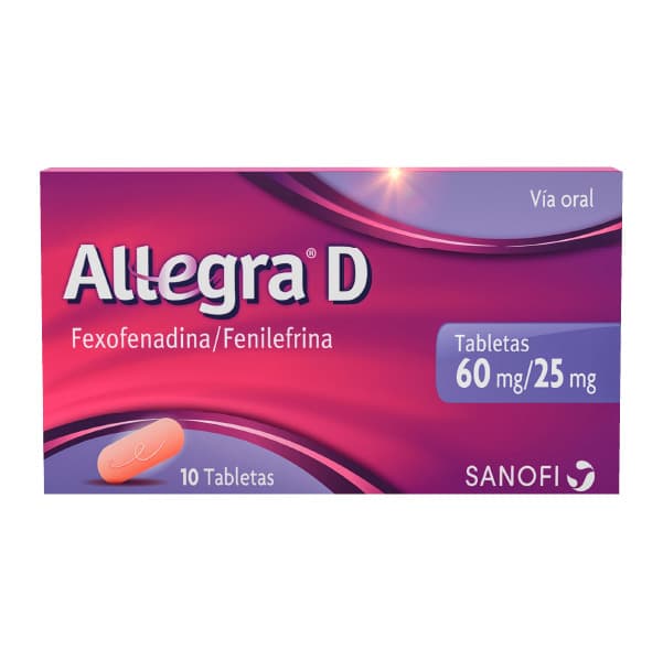 Allegra D (60+25)Mg Caja X 10 Tabletas