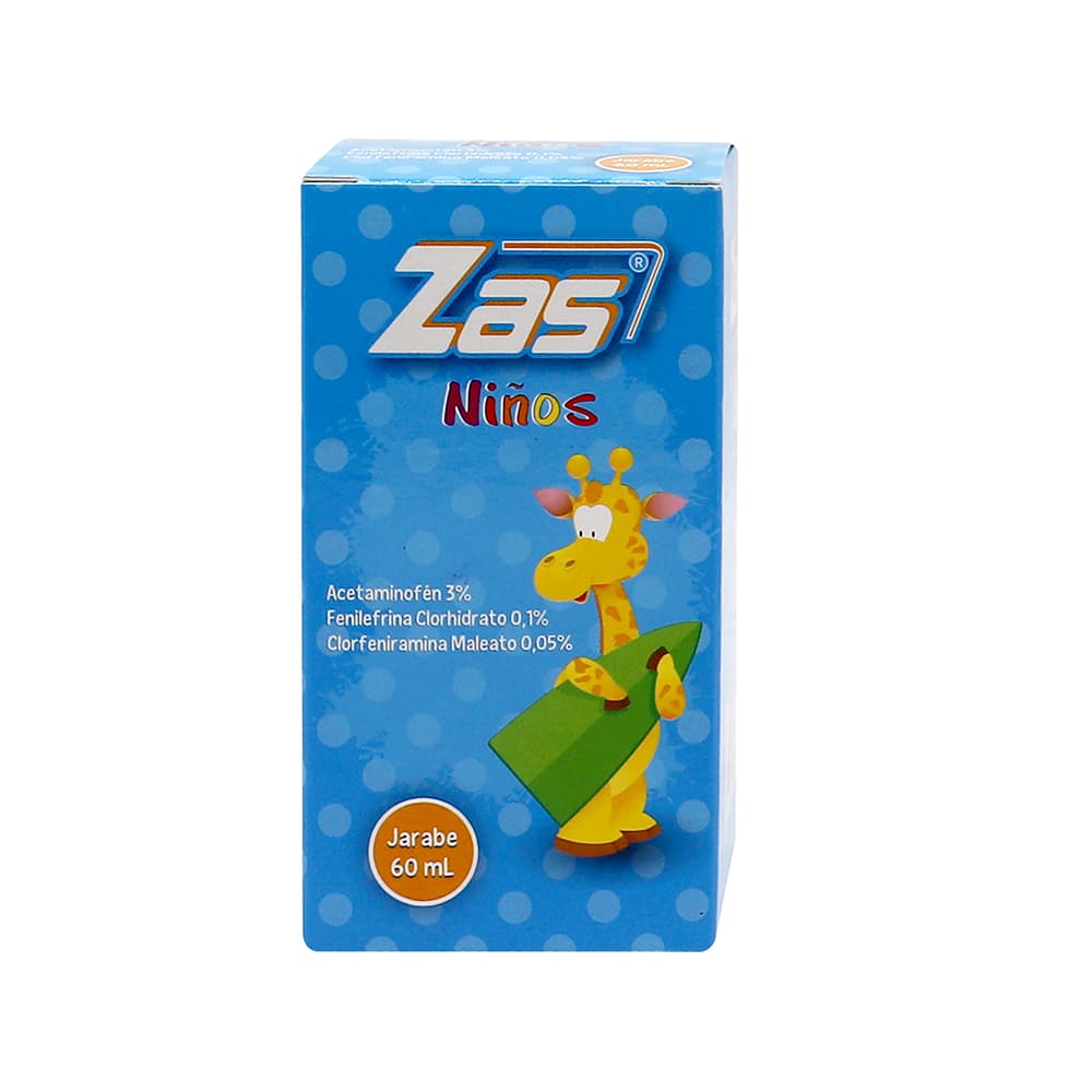 Zas (150+2.5+5)Mg/5Ml(3+0.05+0.1)% Jarabe Frasco X 60Ml